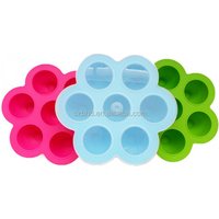 BPA Free SIlicone Ice Freeze Tray Baby Food Storage Container,egg bites mold