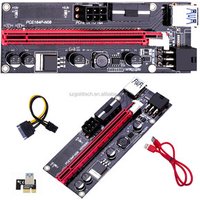 pcie VER009S PCI-E 1X to 16X 009 Card Extender Express Adapter USB 3.0 Cable Power gpu pci riser 009s