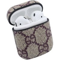 Leather Shockproof Protective Case Cover Skin with Ring Buckle Holder for Apple Airpod