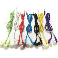 10 colors Cheap Factory Price In-ear Flat Earphone Earpod Headphone Headset