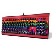 OEM Cherry Blue Switch Ergonomic USB Backlit RGB Gaming Keyboard Mechanical