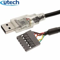 LED FTDI chipset 3.3V Transparent USB to TTL Serial Cable