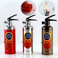 YM-087 Creative fire extinguisher shaped butane gas lighter,refillable gas lighter wholesale