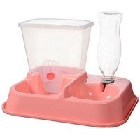 Pet Dog Cat Automatic Pet Feeder Drinker Dispenser Food Water Bowl