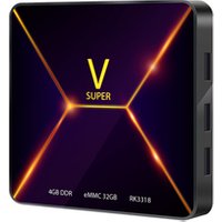 super V RK3318 Quad Core Smart Android 9.0 TV BOX 4g 32g 4 k HD 2.4 /5g WiFi BT4.0 H.265 Set top box