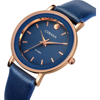 QW Free Sample Leather Band Business Minimalist Ladies Luxury Wrist Women Watch