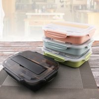 customized stainless steel compartment lunch box eco-friendly children students school outdoor camping food container