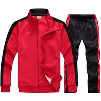 Plain Polyester Tracksuit Set