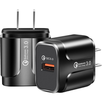 Unionup new arrival 1 USB Quick charge QC 3.0 wall charger fast for phone charger adapter