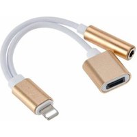 Multi-Function 3.5mm Earphone Adapter for IOS 10.3, 2 in 1 Mini Charging Usb Cable For Iphone 7