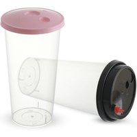 Hard Plastic Measuring Cup Lid Straw