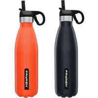 Stainless Steel Vacuum Insulated Sport Bottle Pop Up Straw Lid