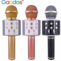 WS858 Wireless Condenser Karaoke Microphone MobilePhone Player Handheld Mic With Speaker For Family Party Outdoor