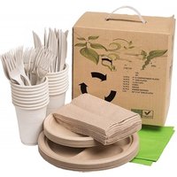 Compostable Wheatstraw Fibre Picnic Tableware Pack