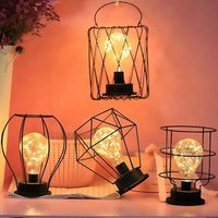 Home decoration pieces metal home decor led lights