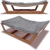 Luxury Bamboo Elevated Pet Hammock Bed