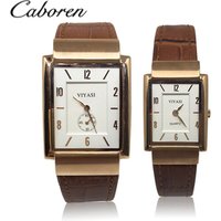 Genuine watches luxury brand trend design quartz watch couple square watch
