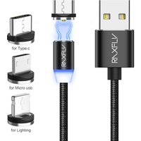 Free Shipping High Quality Magnetic Charger RAXFLY 2M USB Cable Magnet for All Phones Mobile Phone Cable