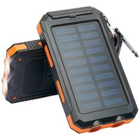 Waterproof Dustproof Power Bank 10000 Capaicty Solar Phone Charger Battery Power Bank Mobile