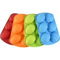 Easter Custom 3D Muffin Pan Silicone Rubber Baking Tray Bakeware Chocolate Mould Silicon Cake Mold Making