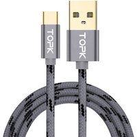 Free Shipping TOPK AN09 1M(3.3ft) 18W QC 3.0 Gold Plating USB Type C Cable