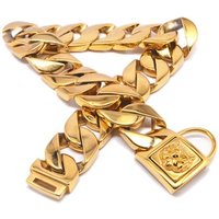 Cast Stainless Steel Cuban Dog Chain Buckle Collar