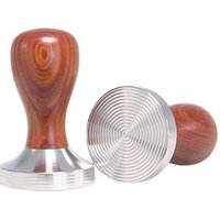 Wholesale High Quality 100% Wooden Handle Base Size 58mm Espresso Coffee Tamper Distributor for Coffee Powder quick shipping