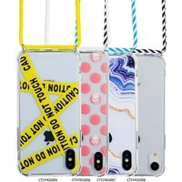 2019 New Design Colorful Rope Necklace Lanyard Key Chain Neck Strap Crossbody Phone Case For iPhone Xs