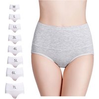 Plus High Waist Cotton Modal Spandex Briefs