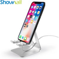 Upgraded multi angle adjustable cellphone mobile phone holder support de telephone aluminum custom logo desk phone holder