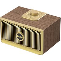 OneDer V5 Bluetooth Speaker with Wooden Retro Style Support TF Card/USB drive/AUX/FM