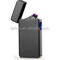 Electric lighter USB Rechargeable Flame-less Windproof Electronic Pulse Double Arc Cigarette Lighter TPINOX Lighter