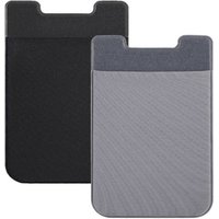 Adhesive Phone Wallet RFID Blocking Stretchy Lycra Card Phone Pocket