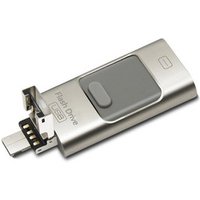 Hot selling memory USB Flash Drive customized logo OTG U Disk 16gb 32gb 64gb metal U stick for iphone