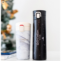 Insulated Stainless Steel Marble Water Bottle