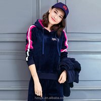 Slim Fit Velvet 3 Piece Jogging Suit