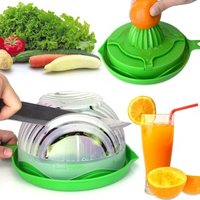eco wholesale reusable large mixing fruit vegetable slicer chop chopper maker ps plastic salad cutter bowl with lid and fork