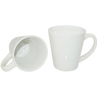 New Product Custom Blank 12oz Sublimation White Ceramic Mug with Cone Shape