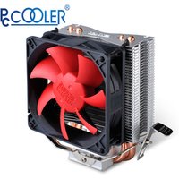 Pccooler 3pin Silent cpu radiator version with cooler cooling fan and 92mm LED 2 heatpipes for Intel And AMD pc cases