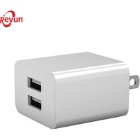 Dual Port USB Power Adapter US 10W Portable Quick Charging 5V 2.1A Customized Travel Wall Charger