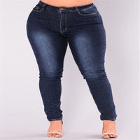 Plus Butt Lifting Skinny Jeans Shredded Holes