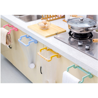 Portable Solid Hanging Kitchen Cabinet Cupboard Door Back Stand Trash Rack Style Storage Garbage Bags