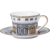 Swan Fort Classic coffee mug hand paint gold rim cup sets espresso cup and saucer Phnom Penh Cup and Dish of Urban Architecture