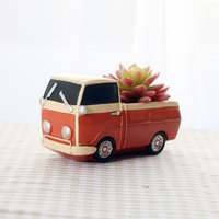 Roogo Resin Cartoon Car Model Flower Pot