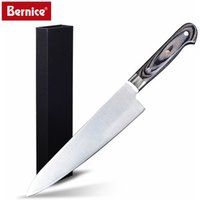 high quality chef knife 8 inch high carbon german steel blade kitchen knives with pakka wood handle
