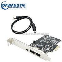 PCIe with 6Pins FIREWIRE 400 PCI-E IEEE 1394 CARD VIA CHIPSET WORK WIN7 MAC OS