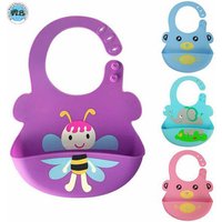 Printed Animal Logo Waterproof Silicone Bib