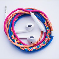 Waterproof Earphones With Handmade Braid Wired Rope Protector