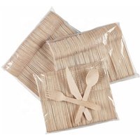 Eco Friendly Bamboo Cutlery Disposable Spoon Knife And Fork Set