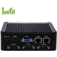 Cheap Barebone 2 LAN Linux Server J1900 Mini PC RS232
